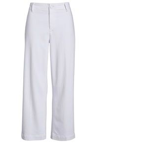 PAIGE• Nellie Clean Front Culottes• White Jean